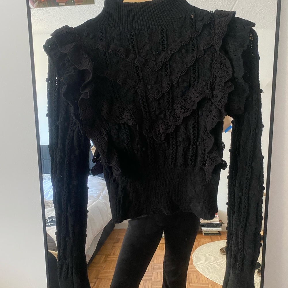 Beautiful black sweater by Zara.